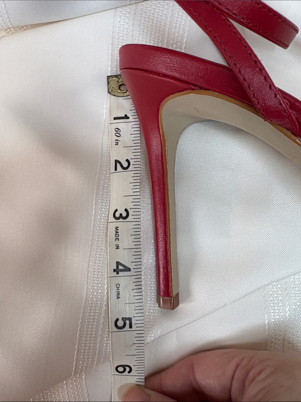Steve Madden Jypsey Red Strappy Stiletto Sandals Sz 10M - Picture 9 of 11